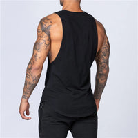 Men’s Cotton Gym Tank Top – Sleeveless Fitness Muscle Vest