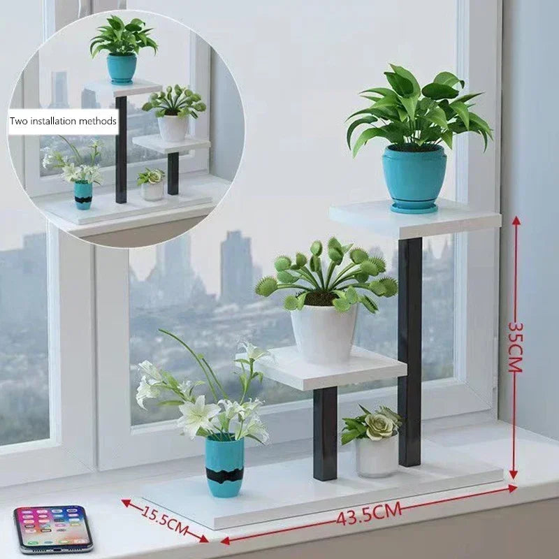 Plant Stand Household Multi-layer Plants Shelves Environment protection Flower Pot Holder Plant Rack Shelves Balcony Flower Rack