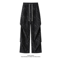 Men’s Corduroy Tie-Dye Cargo Pants Loose Autumn Trousers