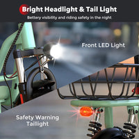 i12 Electric Scooter Foldable with Seat & Basket