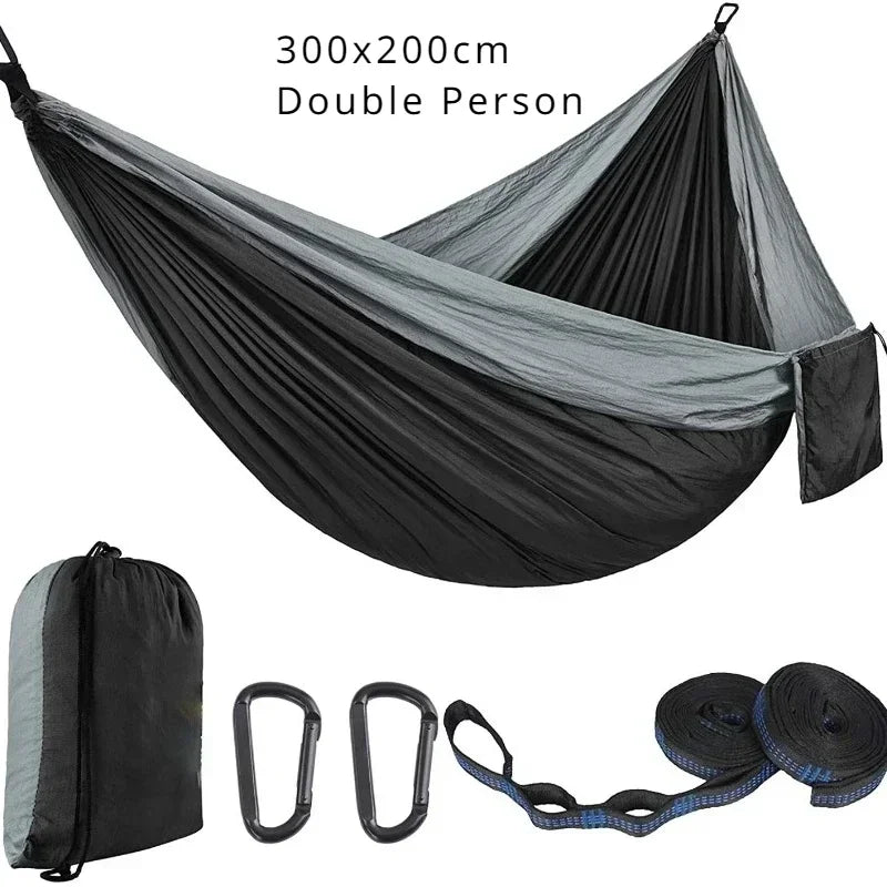Ultralight Hammock 2 People Full Hanging Hammocks 300x200 Portable for Camping Outdoor Travel Tourist Garden Beach Large Hammock