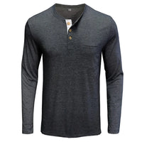 Men’s Casual Long Sleeve Elastic T-Shirt