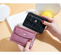 Mini PU Leather Wallet – Slim Short Coin Purse
