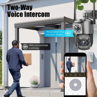 8MP 4G Dual Lens Outdoor CCTV Security Camera