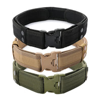 Men’s Tactical Combat Belt – Quick Release Canvas Strap