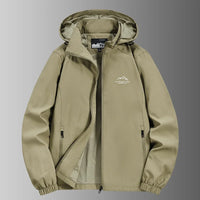 Men’s Hooded Windbreaker Jacket – Autumn Winter Casual Coat