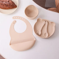 Kids 5PCS Silicone Feeding Set – BPA Free Dinnerware