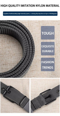 Canvas Pin Buckle Eyelet Belt Casual