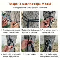 Single Portable Camping Hammock with Tree Straps & Storage Bag