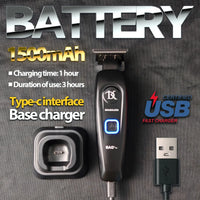 BRDCLIP DK-078 Brushless Hair Trimmer for Men Barber