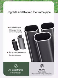 Foldable Camping Handcart with Sofa Seat Outdoor Storage