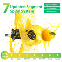 Blitzhome BH-JC01 Cold Press Juicer Slow Masticating