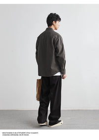 Men’s Cotton Work Shirt Jacket – Autumn Outdoor Safari Style