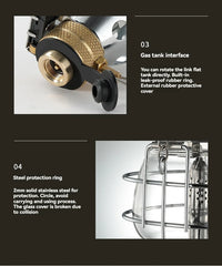 CAMPINGMOON T-4 Portable Lantern Outdoor Camping Light