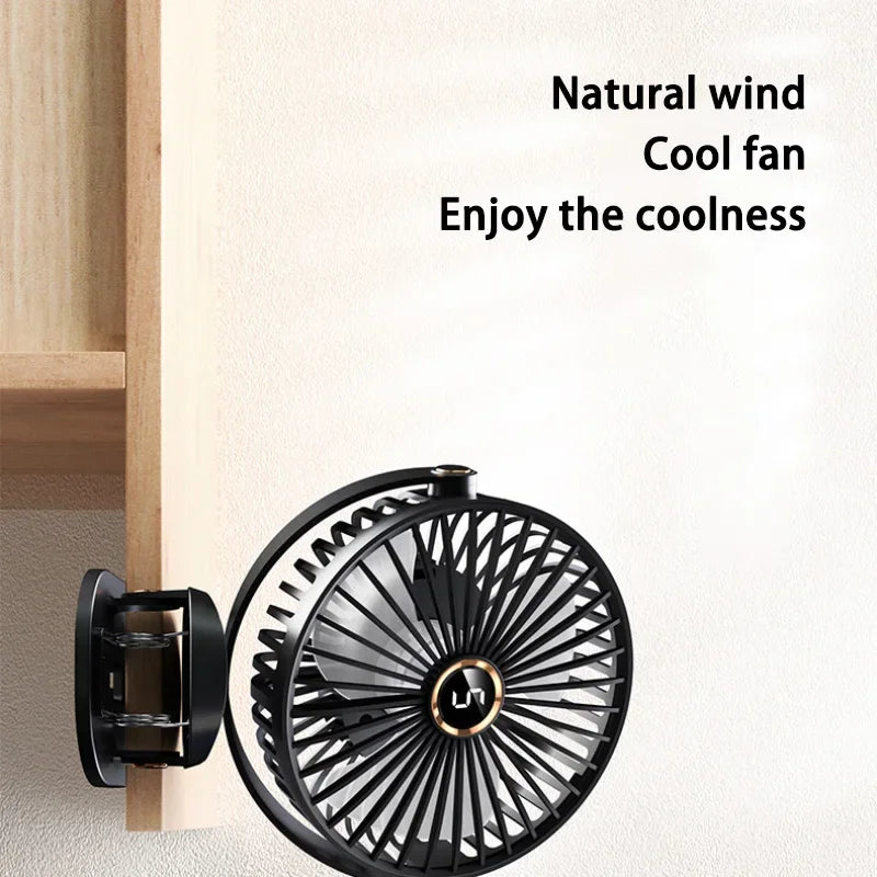 Xiaomi Youpin Clip-on Fan 5 Speed Quiet Rechargeable Desktop Portable Air Circulator Wireless Fan With LED Light Camping Home
