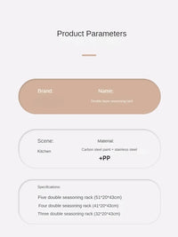 Multi-Functional Kitchen Seasoning & Storage Rack