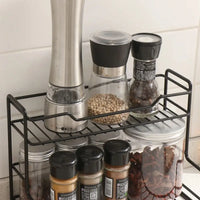 Waterproof Double-Layer Kitchen Organizer Shelf – Large Capacity