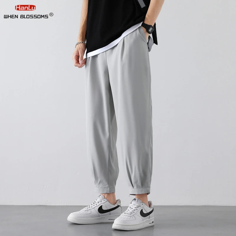 Men’s Cropped Cargo Pants – Lightweight Summer Fashion