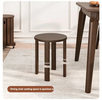 Stackable stool, modern dining table stool, natural wood, new Chinese style solid wood round stool