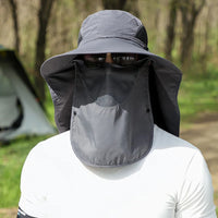 Men’s Panama Sun Hat with Neck & Face Cover