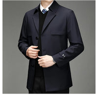 Trench Coat – Business Casual Single Breasted Jacket