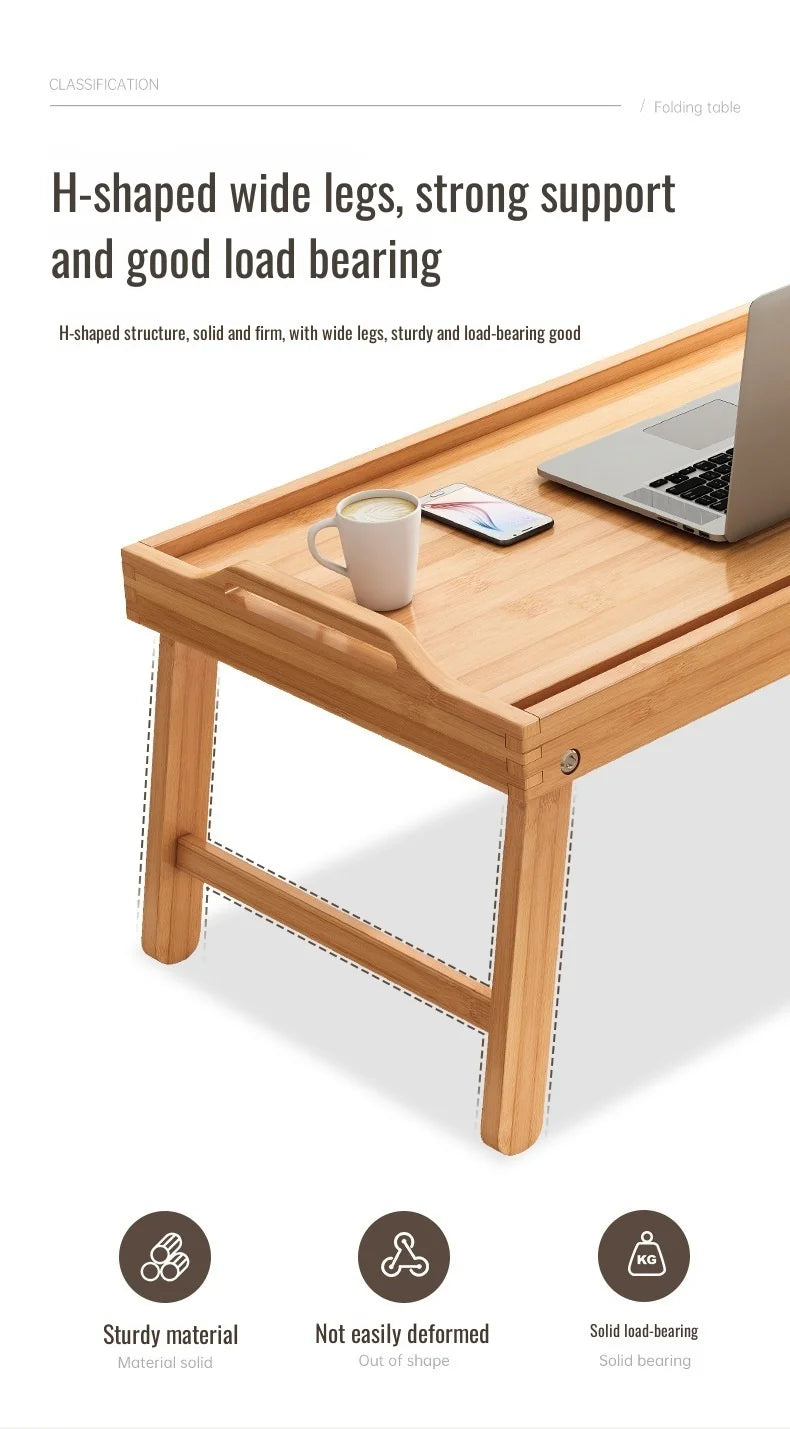 Square Folding Tea Table – Lightweight Tatami Floor Desk