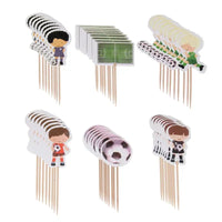 48PCS Football Cake Toppers – Sport Boy Birthday Decor
