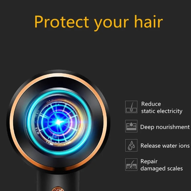Powerful Electric Hair Dryer with Overheat Protection