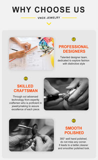 Vnox  Block Chain Bracelets For Women Cubic Zirconia Inlay, Gold Plated Fashion Charm Jewelry Gifts To Girlfriend