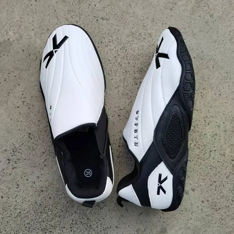 White Breathable Taekwondo Shoes  Boxing Kung fu TaiChi Sport Lightweight Breathable Sport  Shoes