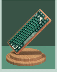 Animal Forest Green Cherry Profile Keycap Set ISO Layout