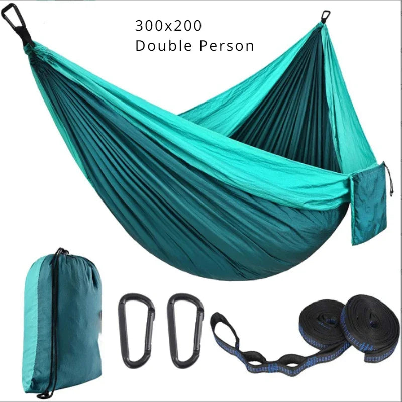Ultralight Hammock 2 People Full Hanging Hammocks 300x200 Portable for Camping Outdoor Travel Tourist Garden Beach Large Hammock