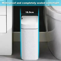 Smart Sensor Trash Bedroom Kitchen Touchless Rubbish Cans Waterproof Moisture Resistant Closed New Durable Sensor Garbage Bin