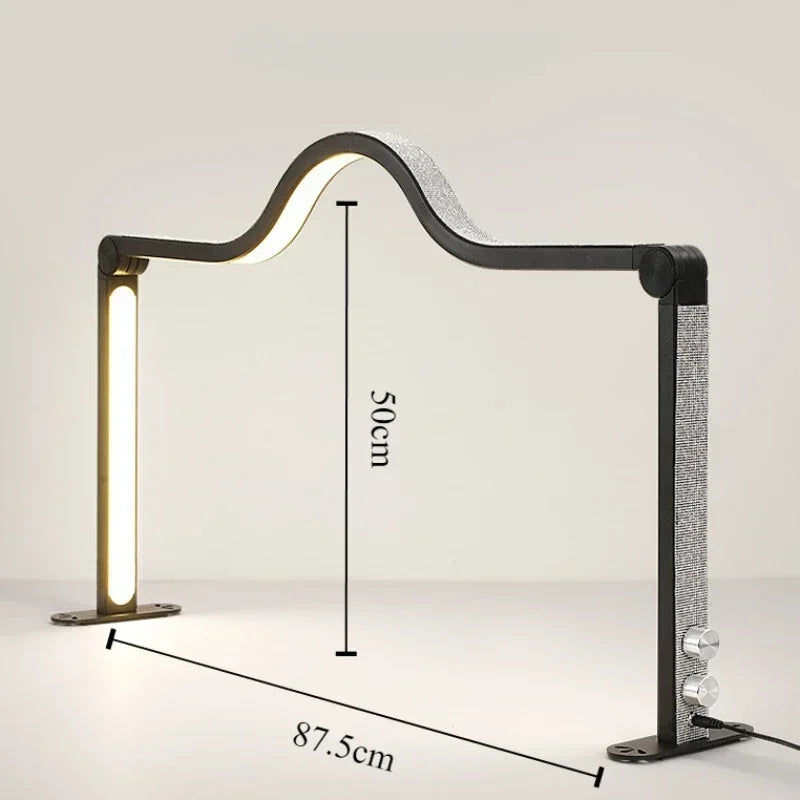 48W Half Moon LED Nail Lamp – Foldable Beauty Desk Light