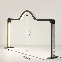 48W Half Moon LED Nail Lamp – Foldable Beauty Desk Light