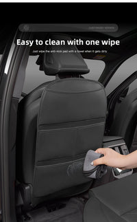 Leather Car Seat Back Protector Waterproof Kick Mat