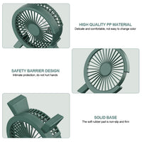 Portable USB Mini Fan – Silent Rechargeable Air Cooler