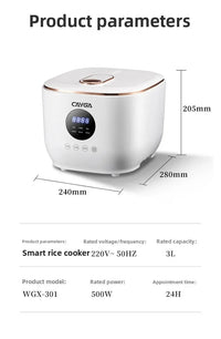 3L Smart Electric Rice Cooker Multi-Purpose Digital