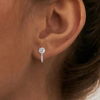 Moissanite Drop Earrings – 925 Sterling Silver