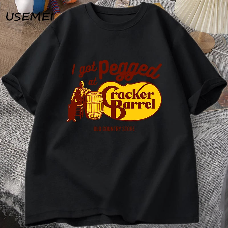 Men’s Cotton Graphic T-Shirt – Casual O-Neck Streetwear