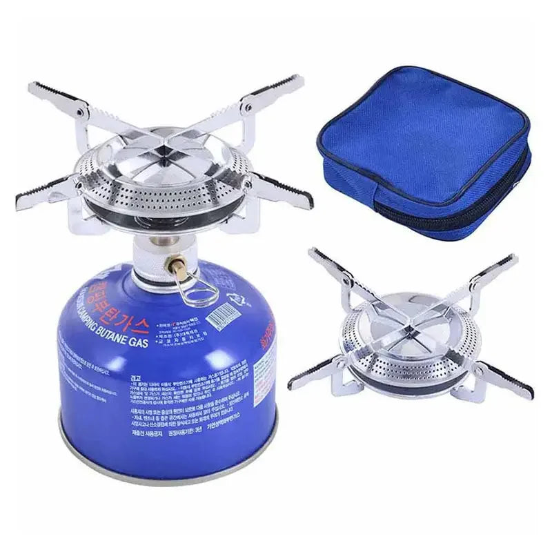 Windproof Camping Gas Stove Portable Foldable Backpack Electronic Stove Head Outdoor Cooking Picnic HikingMountaineering Camping