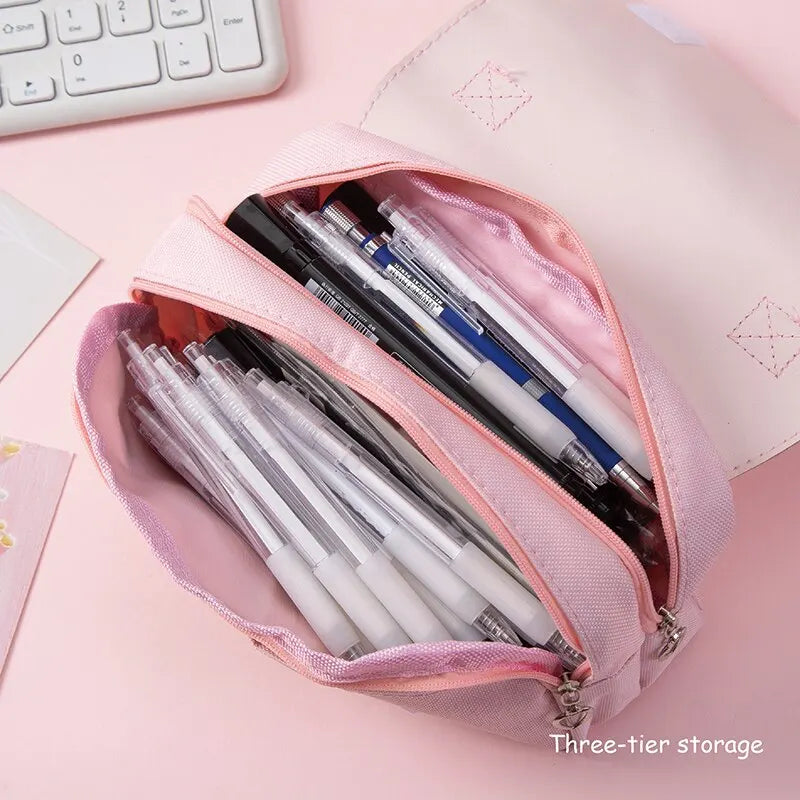 School Supplies Kawaii Stationery School Pencil Cases for Girls Bags Pens Cute Korean Stationery Holsters Supply Store Aesthetic