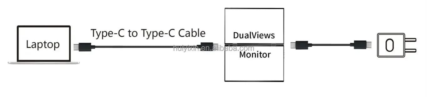 15.6" Tri-Screen Laptop Extender – Touch Dual Display