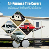 4x Car Tire Covers – Waterproof Spare Wheel Protector