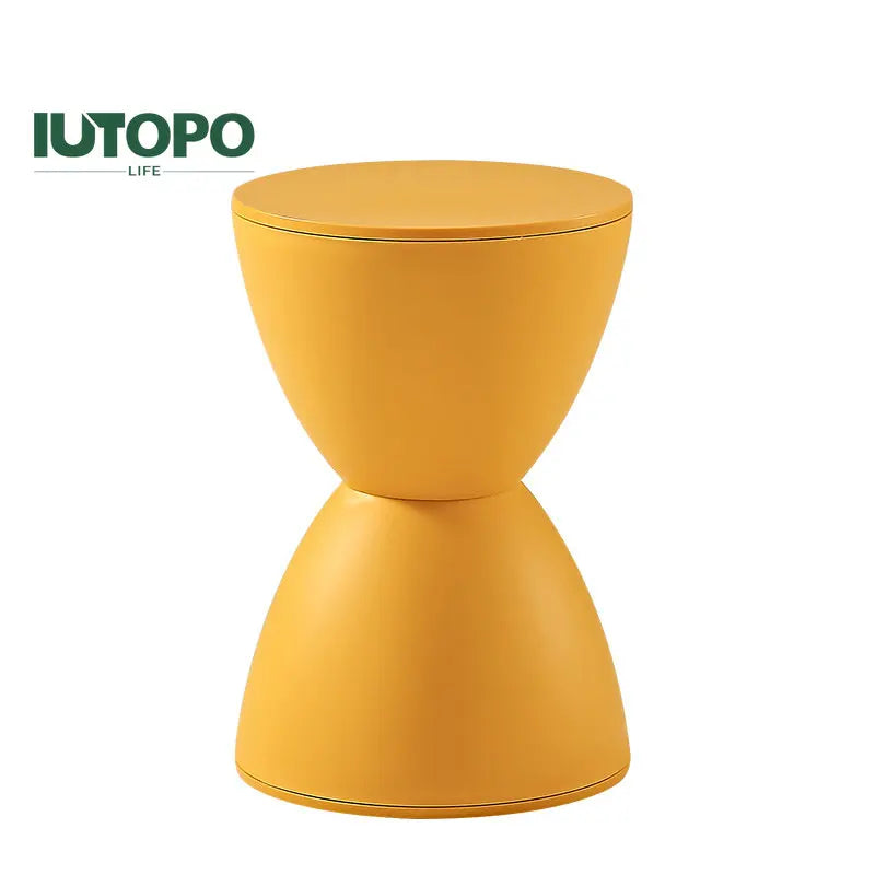 Nordic Round Ottoman Pouf – Living Room Coffee Side Table