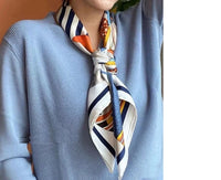 100% Silk Square Scarf – Fashion Neckerchief & Shawl 88cm