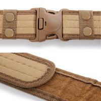 Men’s Tactical Combat Belt – Quick Release Canvas Strap