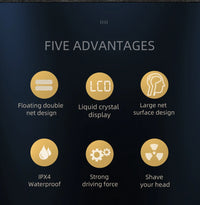 2-in-1 Electric Shaver & Hair Trimmer for Men KM-2028