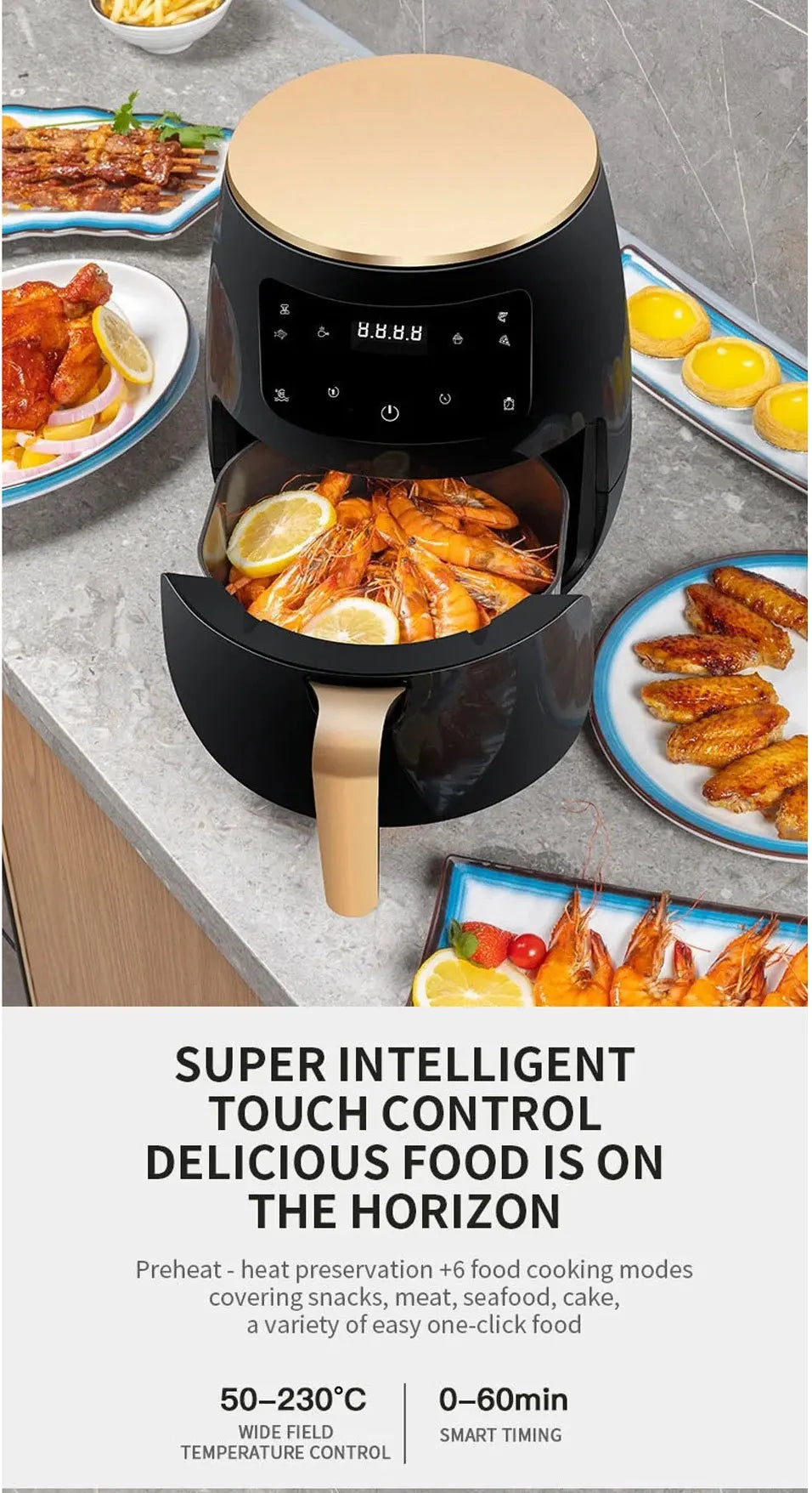 6L Air Fryer with Touch Screen