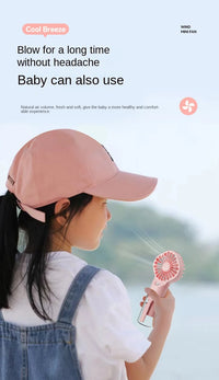 Mini USB Misting Fan – Portable Handheld Rechargeable Cooler